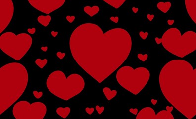 valentine background pattern with hearts