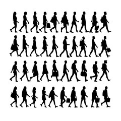 Obraz premium 25 People: A Dynamic Set of Diverse Figures