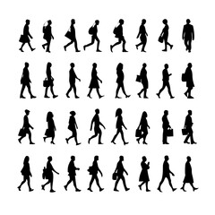 Obraz premium 25 People: A Dynamic Set of Diverse Figures