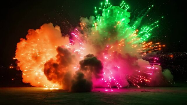 Colorful Neon Explosion