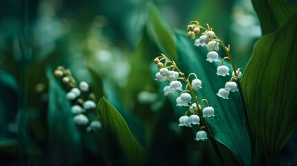 A close up of a bunch of white flowers with green leaves