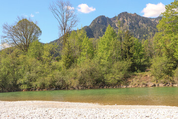 Frühling an der Isar bei Lenggries