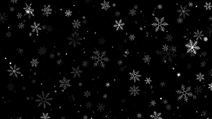 Christmas Glitter Snow Particles - Festive Overlay for Holiday Marketing