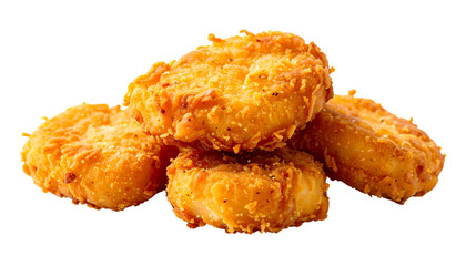 Appetizing nuggets isolated on solid white background Png