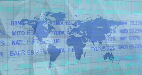 Image of financial data processing over grid