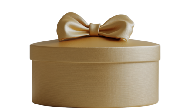 A gift box, the beauty of ribbon on a gift box, the charm of ribbon on a gift box, a gift box decorated with ribbon, the combination of ribbon with a gift box, on a transparent backgrounds
