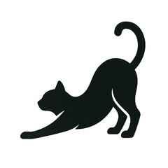 black cat with a bone