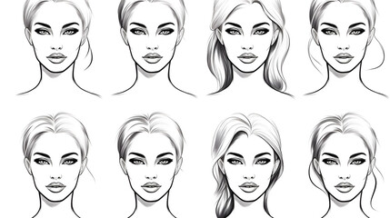 Step-by-step guide to create a stunning female portrait through hand drawing process