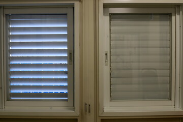 A small window as an architectural detail in the construction of buildings and structures in Israel.