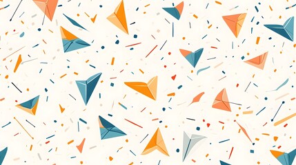 Colorful abstract pattern of geometric shapes.