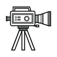 Movie camera vector