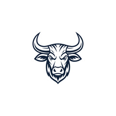 Fototapeta premium Elegance drawing art buffalo cow ox bull head logo design inspiration Bull, cow, angus, buffalo, cattle Head logo. Premium logo. Elegant logo symbol design illustration vector for company. 