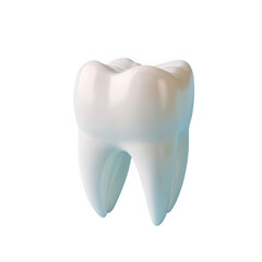 Molar tooth illustration on transparent background