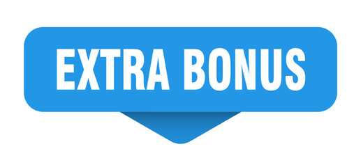 extra bonus sticker. extra bonus sign on transparent background