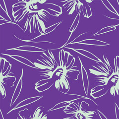 seamless pattern with flowers