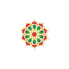 Colorful Mandala art vector design illustration