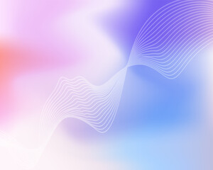 Geometric Wave Shape with Colorful Gradient Color Background Wallpaper. For Your Design Ad, Banner, Cover Page. Vector Illustration