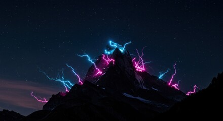 Fototapeta premium Abstract glowing structure