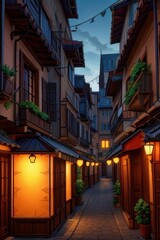 Fototapeta premium street in the old town
