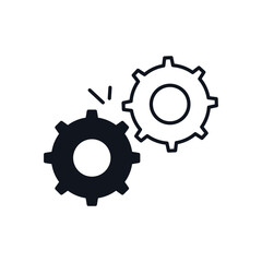 Gears Vector icon