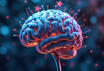 intricate brain gears symbolizing emotional awareness connections intellect mechanism thought process, neuron, synapse, creativity, inspiration, innovation