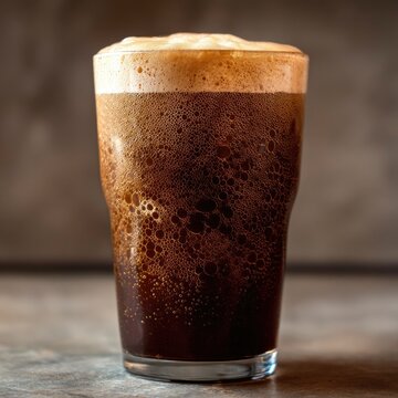 A bold nitro cold brew coffee with velvety nitrogen bubbles