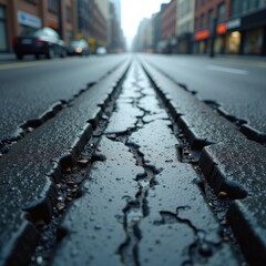 rugged asphalt surface tire tracks roadway texture urban landscape, pavement, grime, wear, pattern, blacktop, street, gravel, rough, industrial, environment