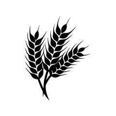 creative details Outline silhouette Wheat icon vector illustration 