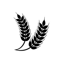 creative details Outline silhouette Wheat icon vector illustration 