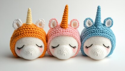 Crochet Unicorn Amigurumi Toys.