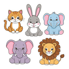 Obraz premium set of animals