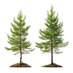 Larch Tamarack isolated on transparent background