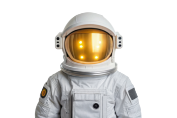 PNG Child in astronaut suit with reflective visor and led lights