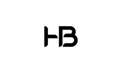 HB initial letters, monogram logo