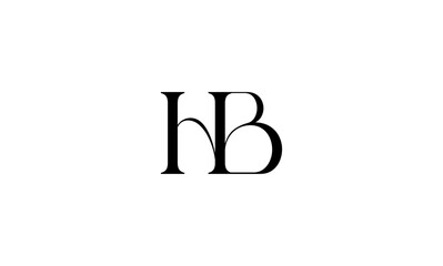 HB initial letters, monogram logo