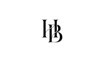 HB initial letters, monogram logo