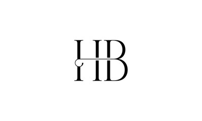 HB initial letters, monogram logo