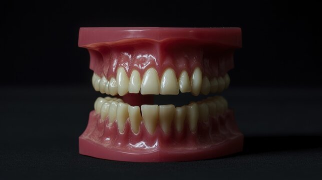 Detailed dental model full set of teeth realistic human jaw healthcare dentistry medical education