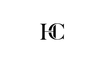 HC initial letter, monogram logo