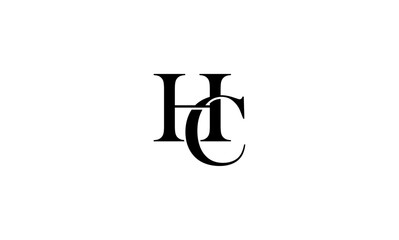 HC initial letter, monogram logo