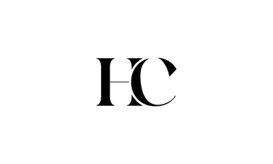 HC initial letter, monogram logo