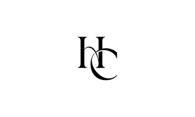 HC initial letter, monogram logo