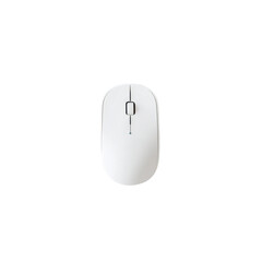 Sleek and Modern Wireless Computer Mouse on a Dark Background for Home Office Use on transparent background