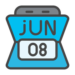 June 8 Icon