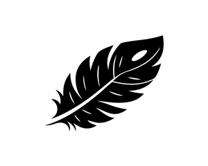 Obraz premium creative details Outline silhouette Feather icon vector illustration 