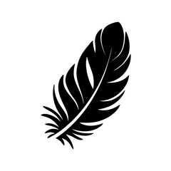 Obraz premium creative details Outline silhouette Feather icon vector illustration 