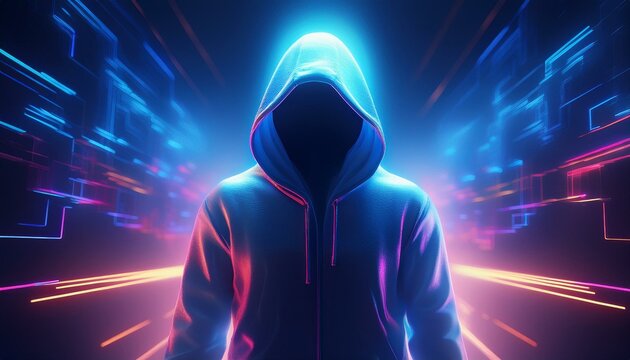 System Hacking Cyber Attack, Computer Hacked Error Concept