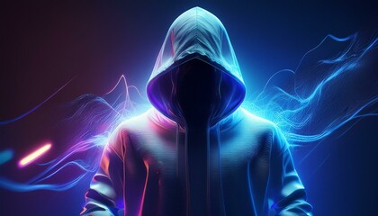 System Hacking Cyber Attack, Computer Hacked Error Concept