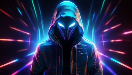 System Hacking Cyber Attack, Computer Hacked Error Concept