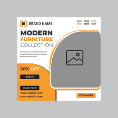 Furniture Social Media Post Design Template